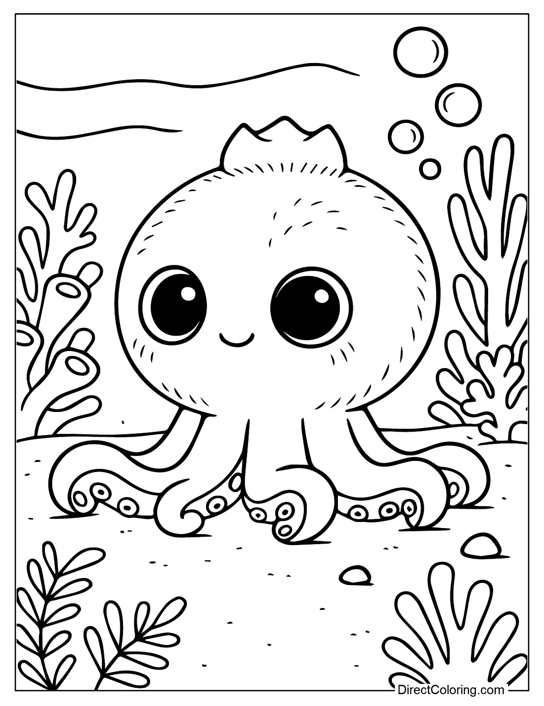 Blueberrinni Octopussini Coloring Page